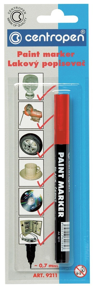 Blister Rotulador de Pintura Rojo