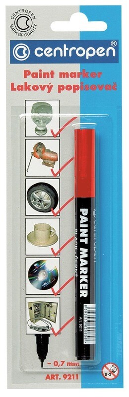Blister Rotulador de Pintura Rojo