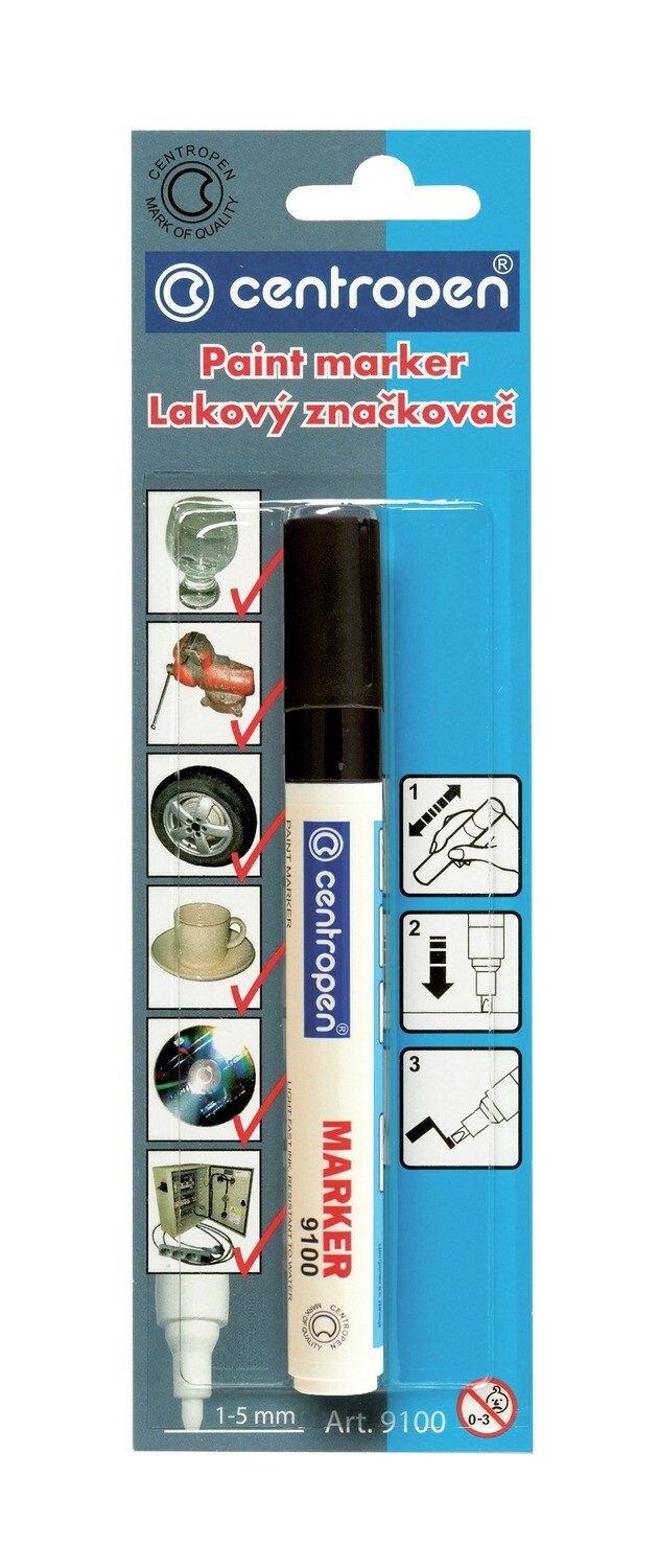 Blister Rotulador de Pintura Negro