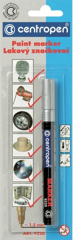 Blister Rotulador de Pintura Plata