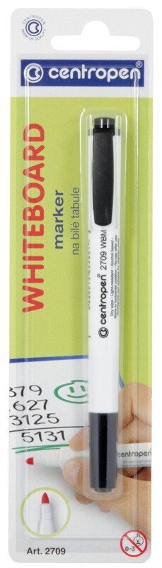 Blister Rotulador de Pizarra Blanca Color Negro