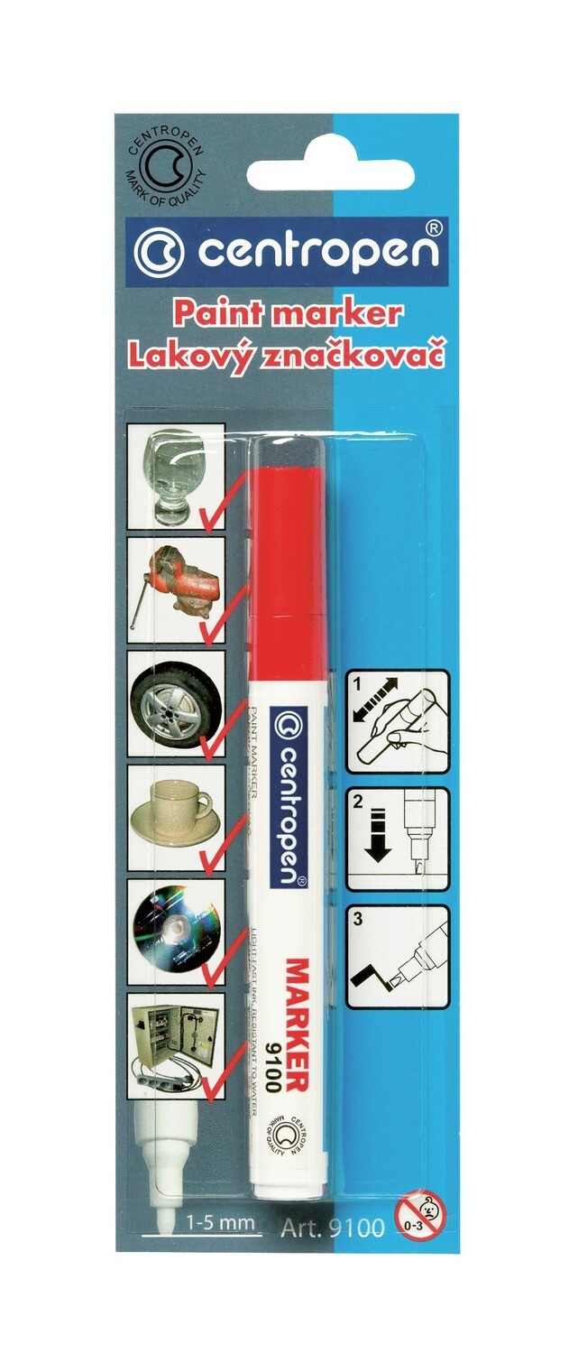 Blister Rotulador de Pintura Rojo