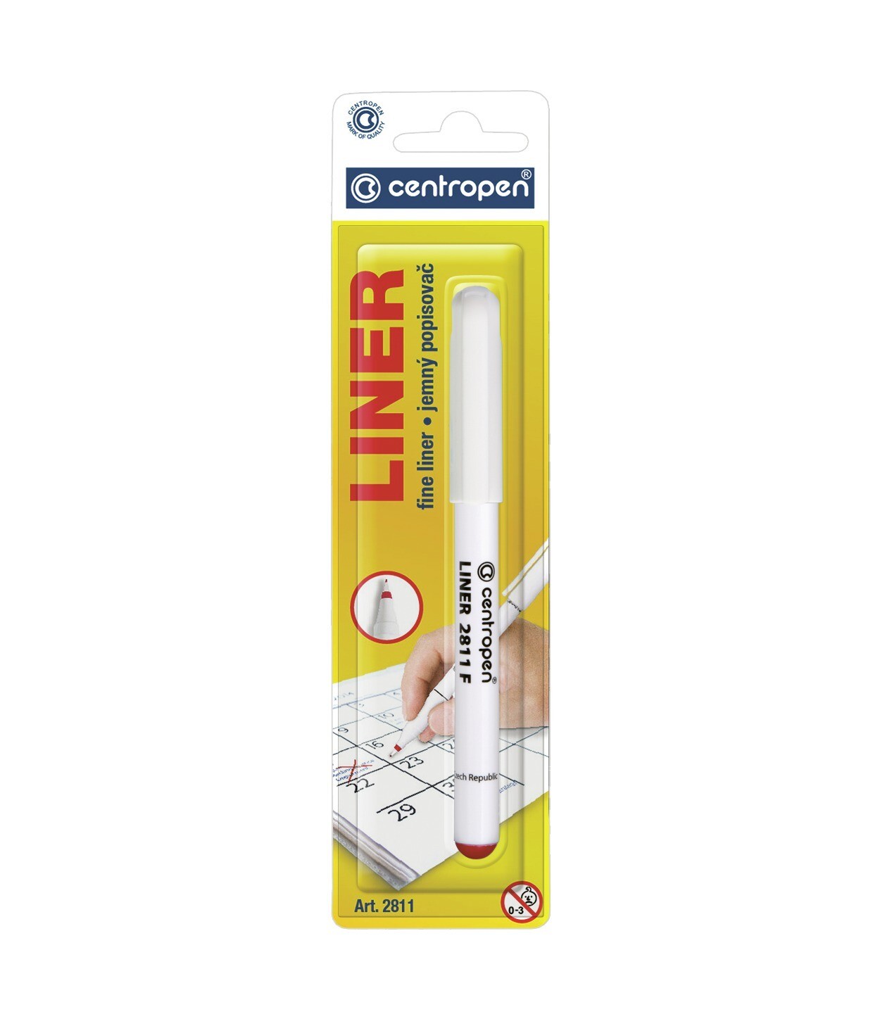 Blister Rotulador Liner Clásico Rojo