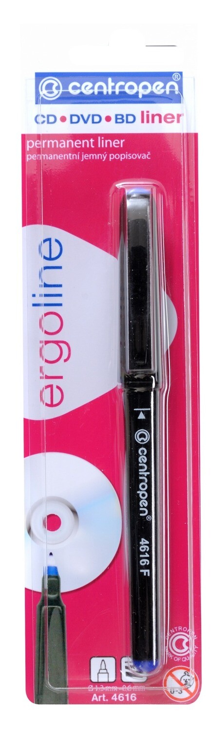 Blister Rotulador Liner Permanente CD/DVD/BD Negro