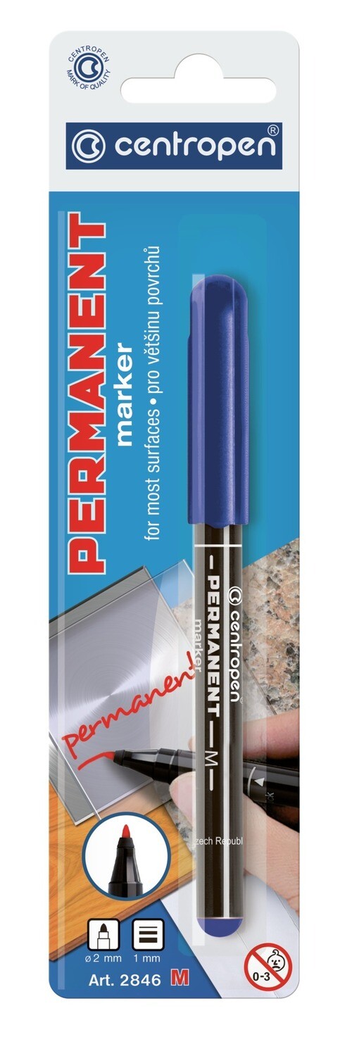 Blister Rotulador Permanente Azul
