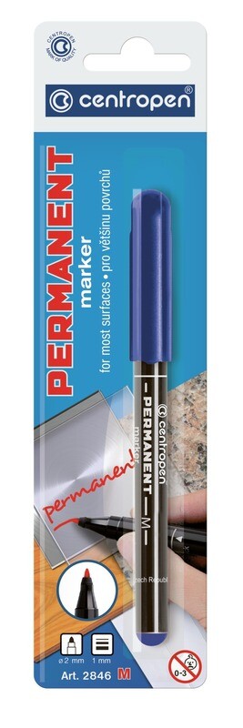 Blister Rotulador Permanente Azul