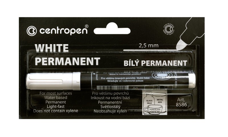 Blister Rotulador Permanente Blanco