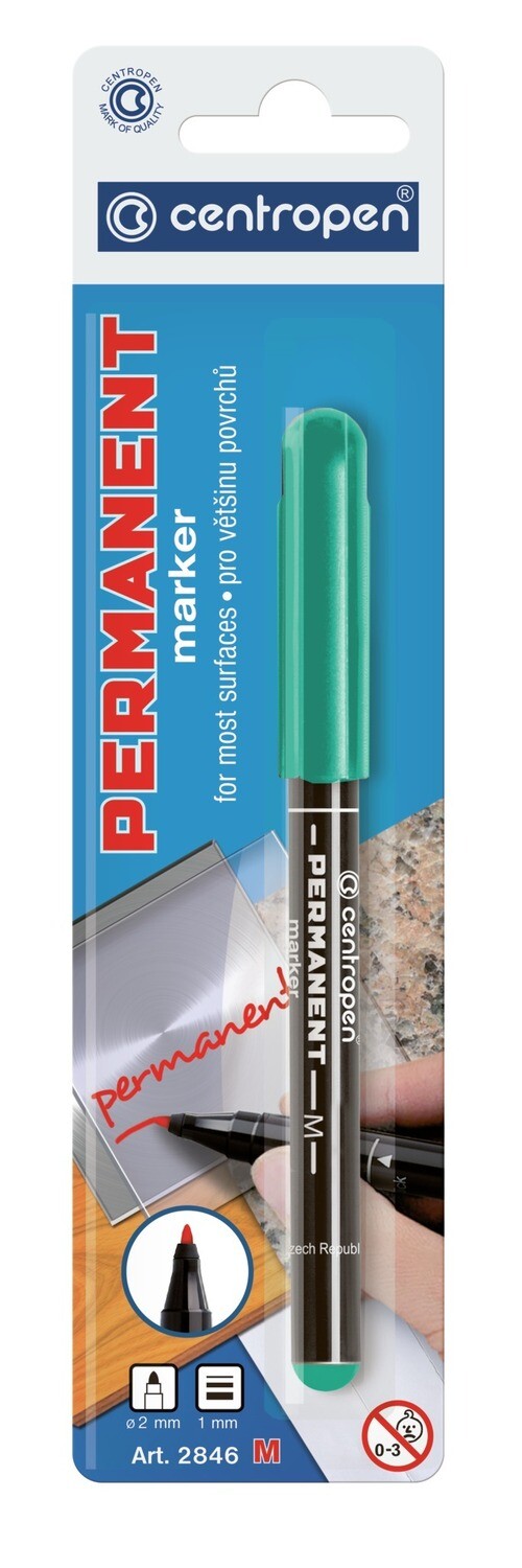 Blister Rotulador Permanente Verde