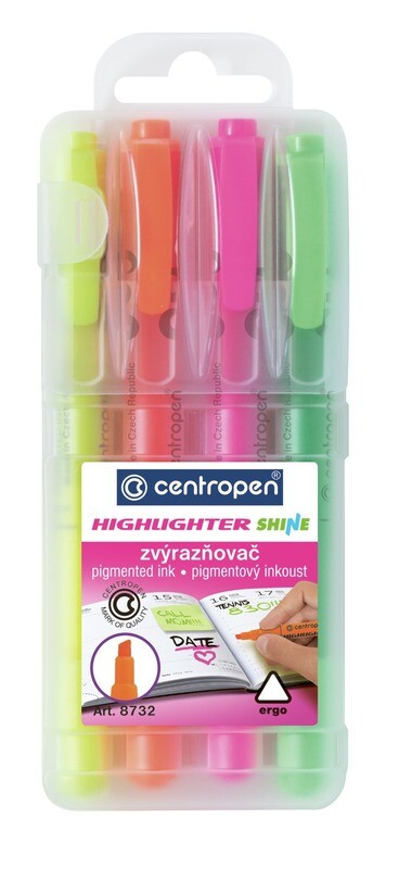 Marcador Shine Set de 4 Colores