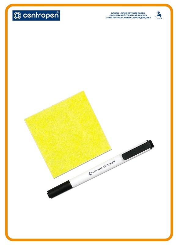 Pizarra Blanca de Doble Cara 24x34 cm