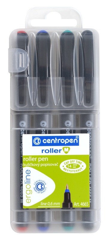 Roller Punta Fina Pack 4 Colores