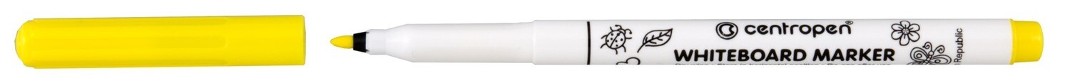 Rotulador de Pizarra Blanca Color Amarillo