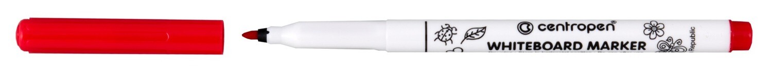 Rotulador de Pizarra Blanca Color Rojo
