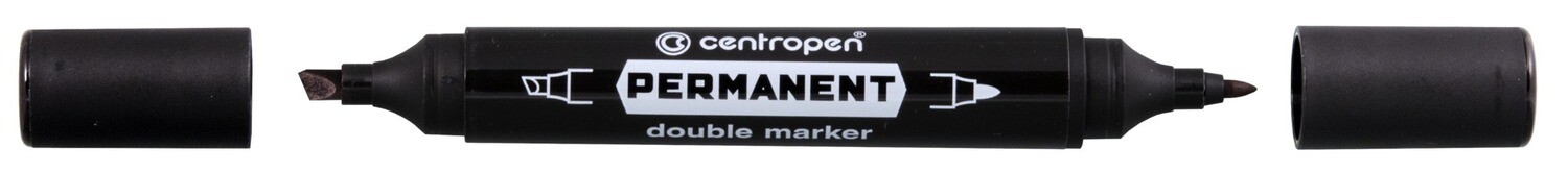 Rotulador Doble Permanente Negro