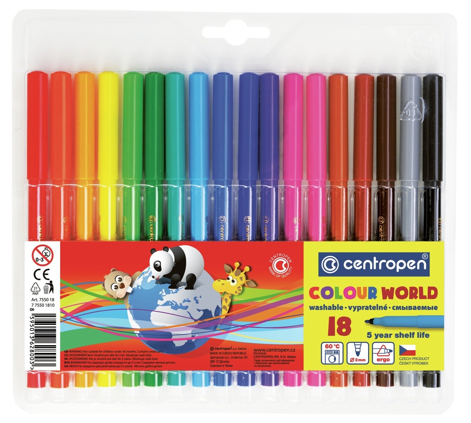 Rotuladores de Colores Colour World - Set 18