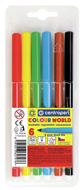 Rotuladores de Colores Colour World - Set 6