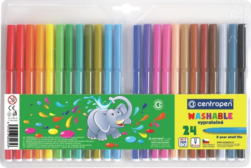 Rotuladores de Colores Lavables - Set 24