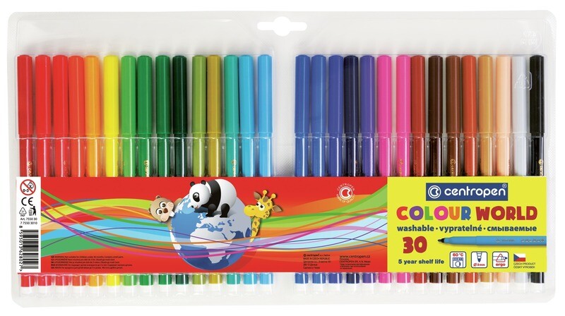 Rotuladores de Colores Colour World - Set 30
