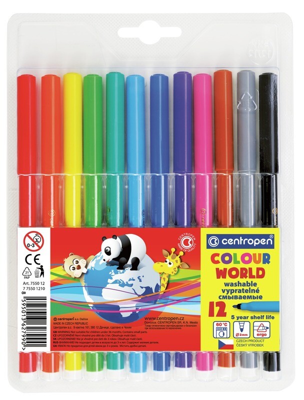 Rotuladores de Colores Colour World - Set 12