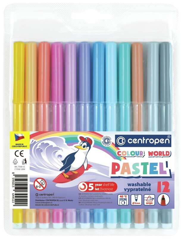 Rotuladores de Colores Pasteles - Set 12