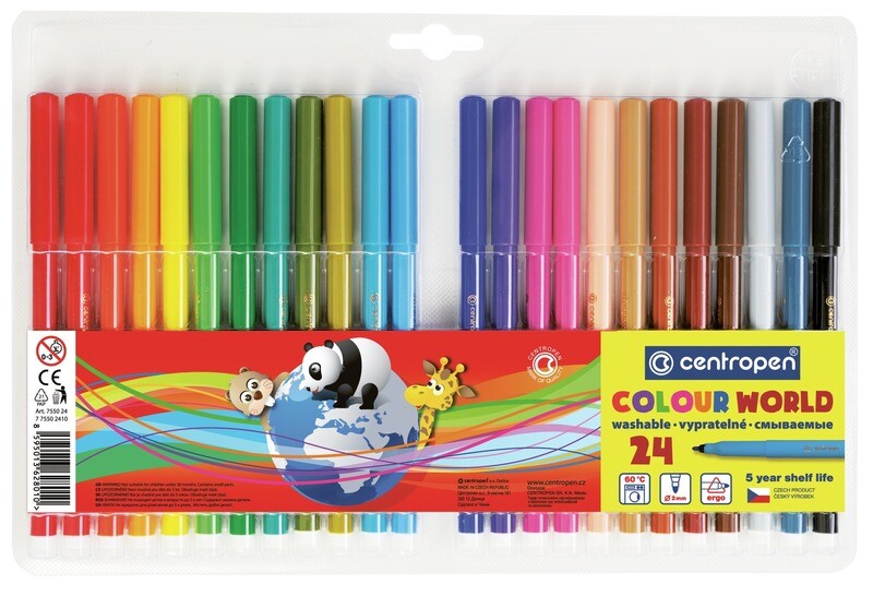 Rotuladores de Colores Colour World - Set 24