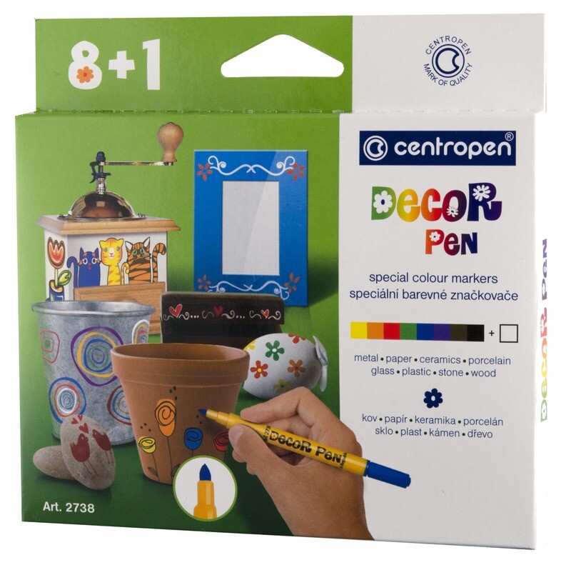Rotuladores Para Decorar Set 8+1 Colores