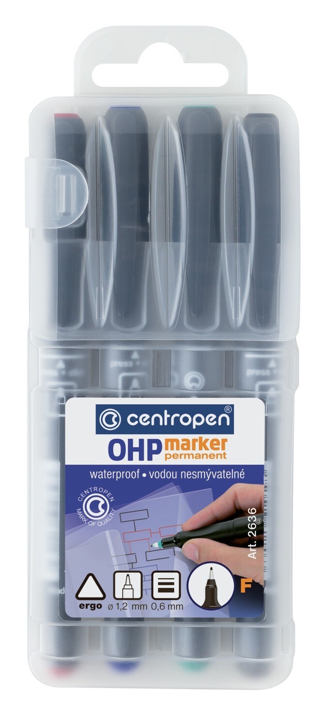 Rotulador Liner OHP Permanente Set 4 Colores