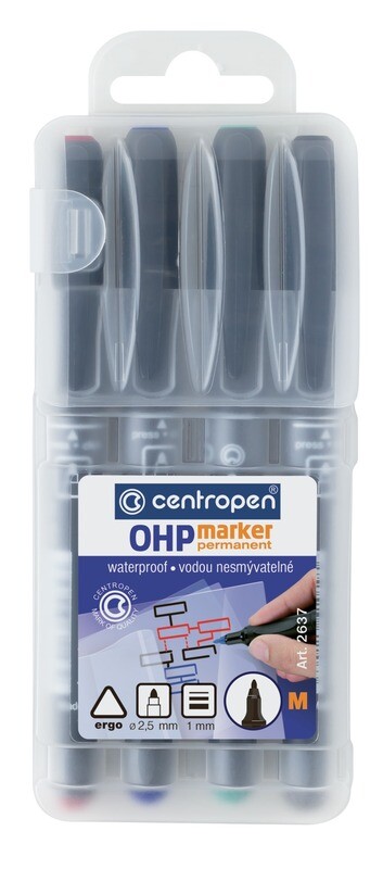 Rotulador Liner OHP Permanente Set 4 Colores