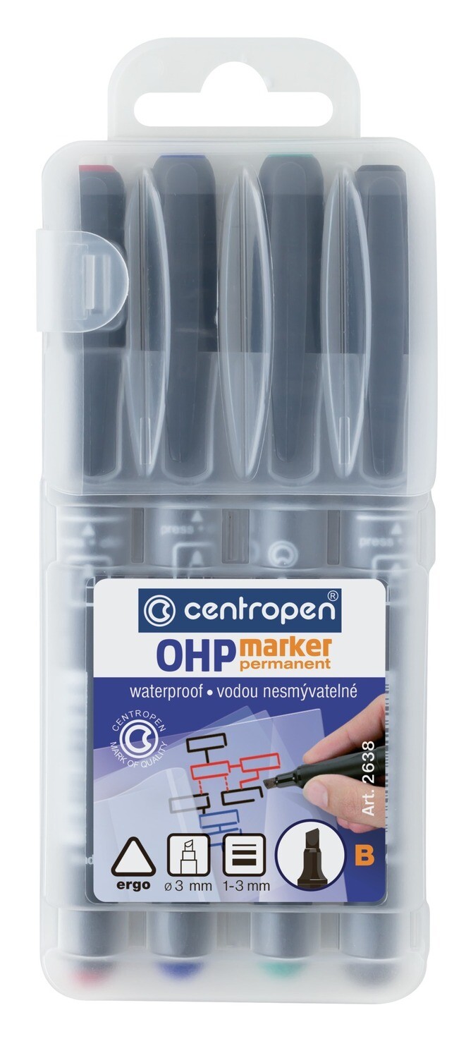 Rotulador Liner OHP Permanente Set 4 Colores