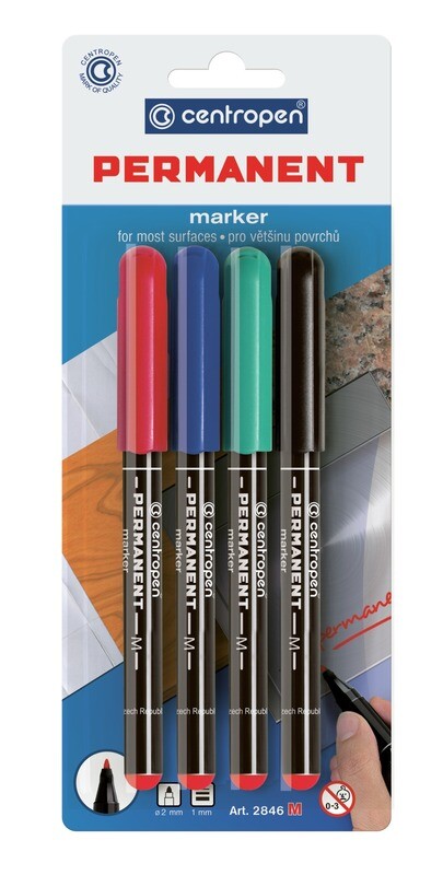 Rotulador Permamente Pack 4 Colores