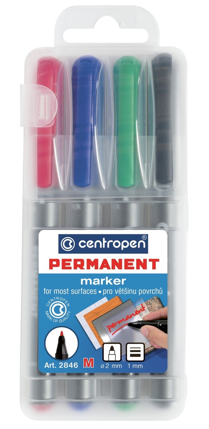 Rotulador Permamente Set 4 Colores