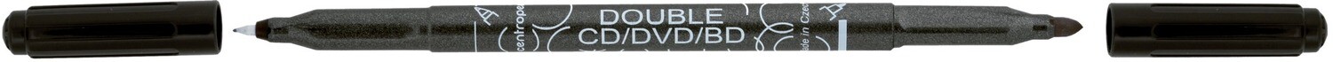 Rotulador Permanente Doble CD/DVD/BD Negro