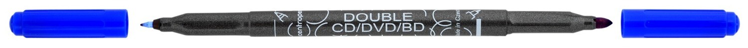 Rotulador Permanente Doble CD/DVD/BD Azul