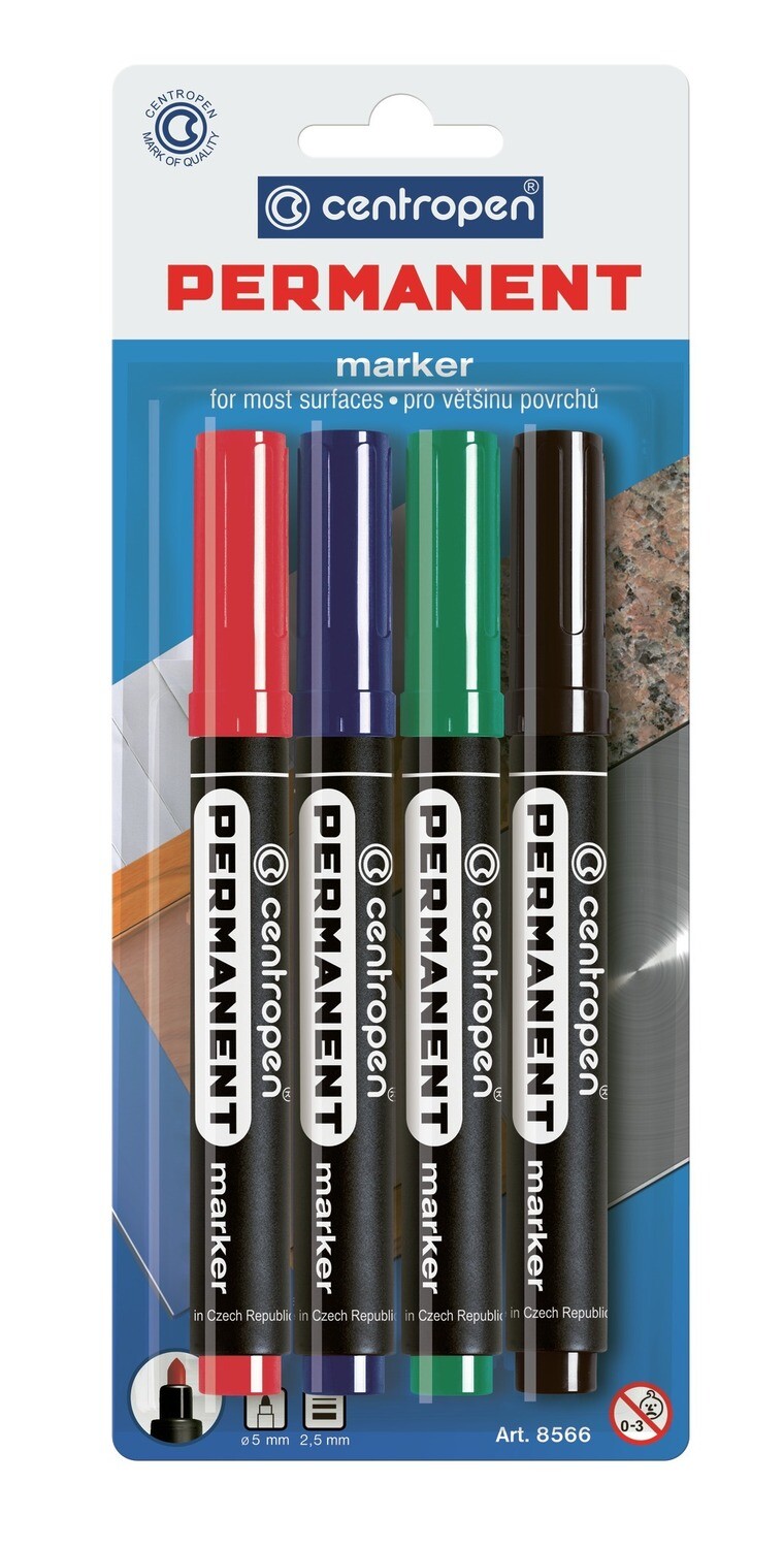 Rotulador Permanente Pack 4 Colores