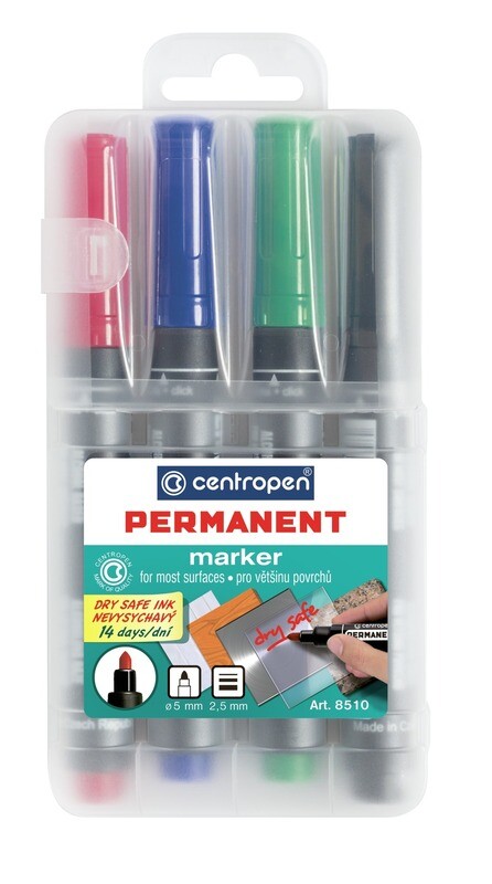 Rotulador Permanente Set 4 Colores