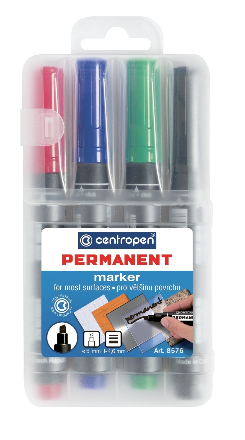 Rotulador Permanente Set 4 Colores