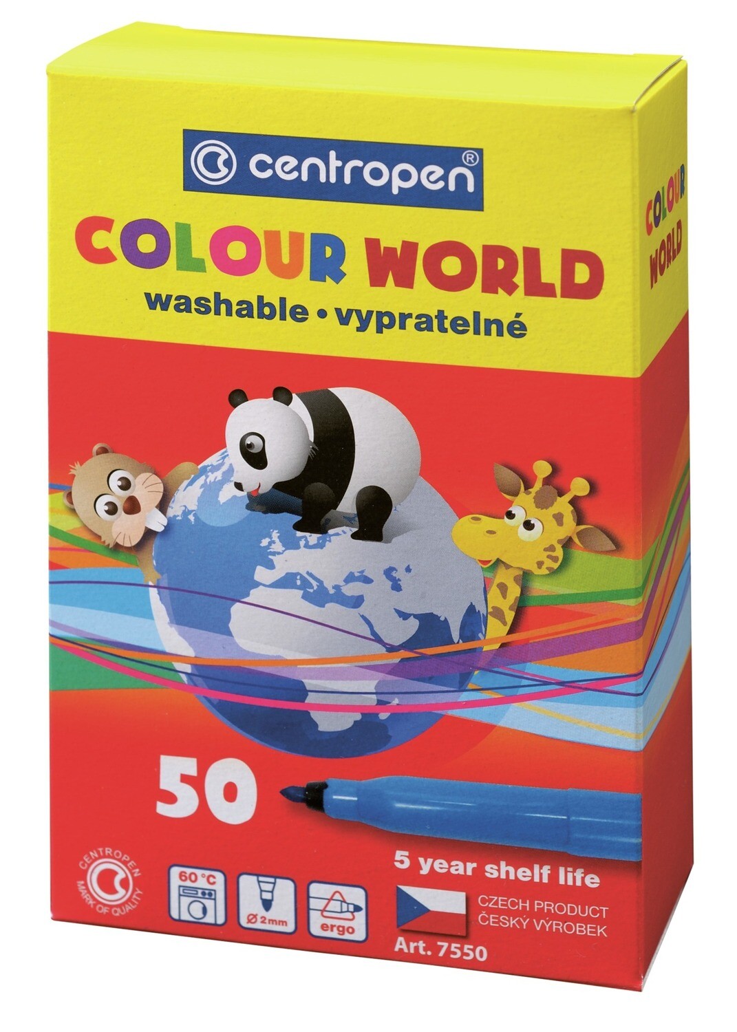 Caja de 50 Rotuladores Colour World Ocre Oscuro