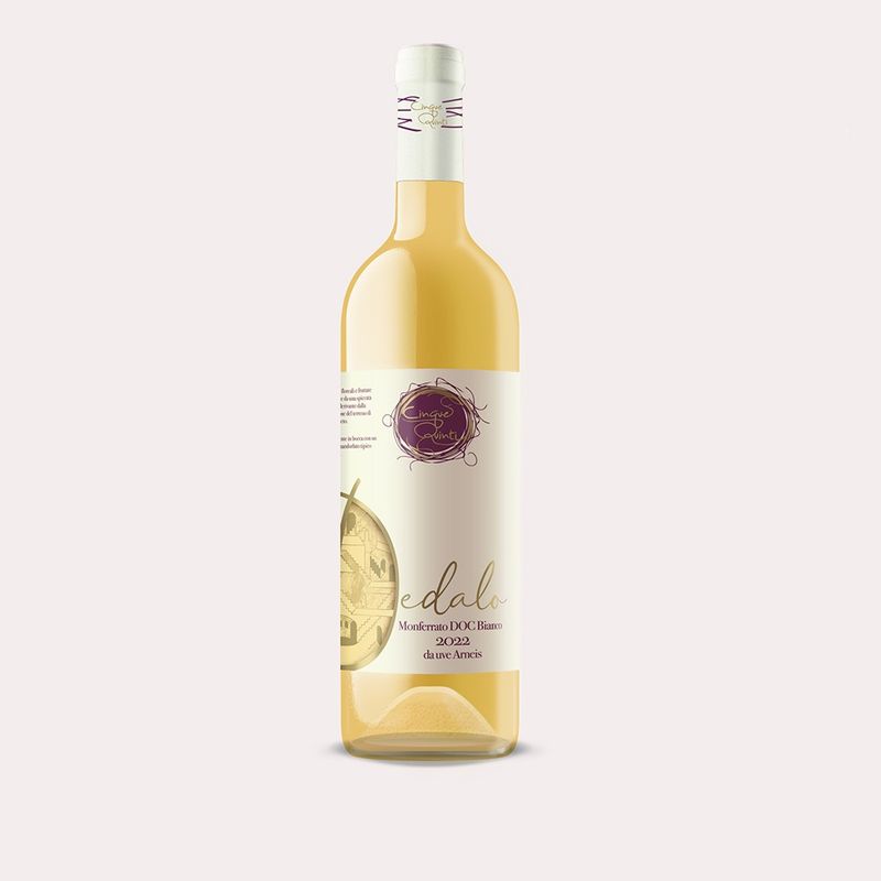 Cinque Quinti, DEDALO 2023, Monferrato DOC Bianco, arneis