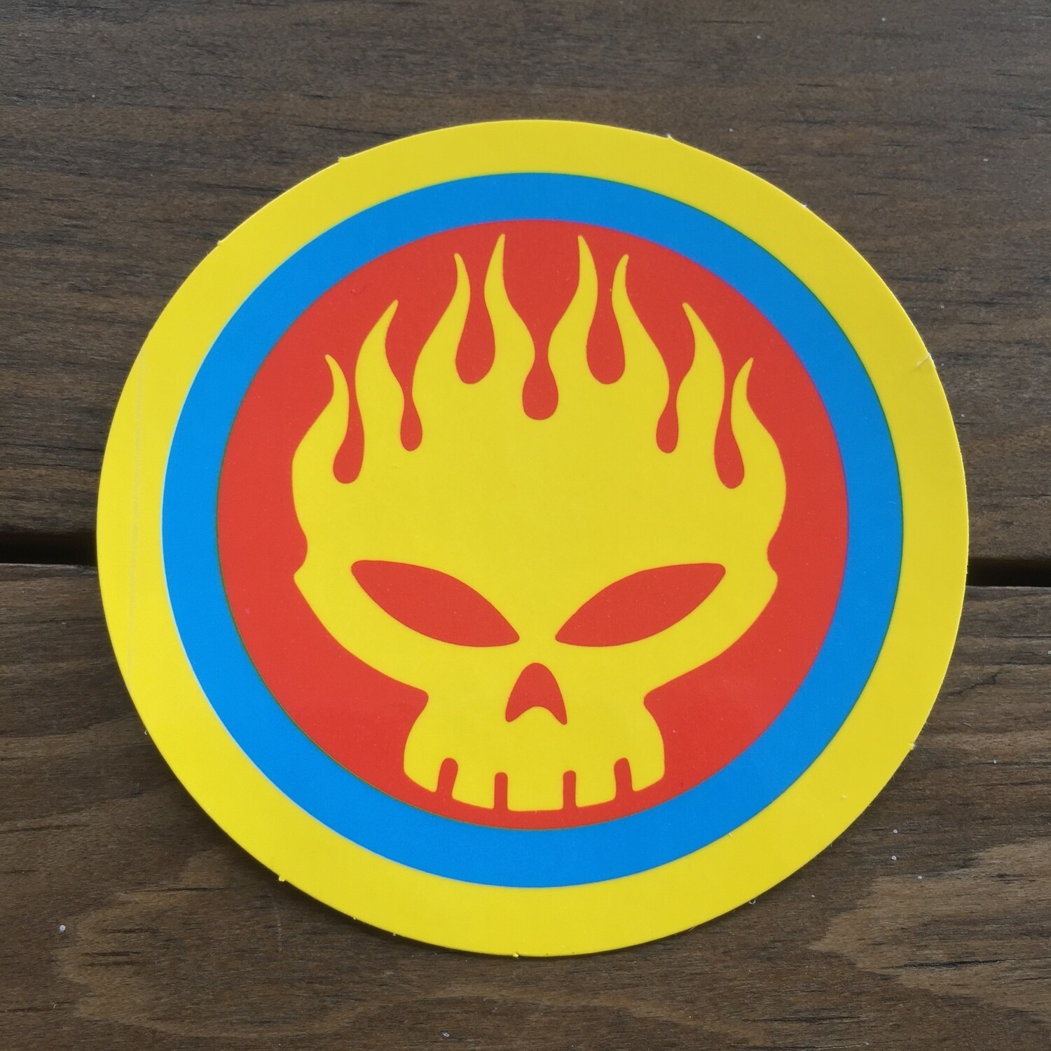 Calavera Llameante 2 (STICKER)