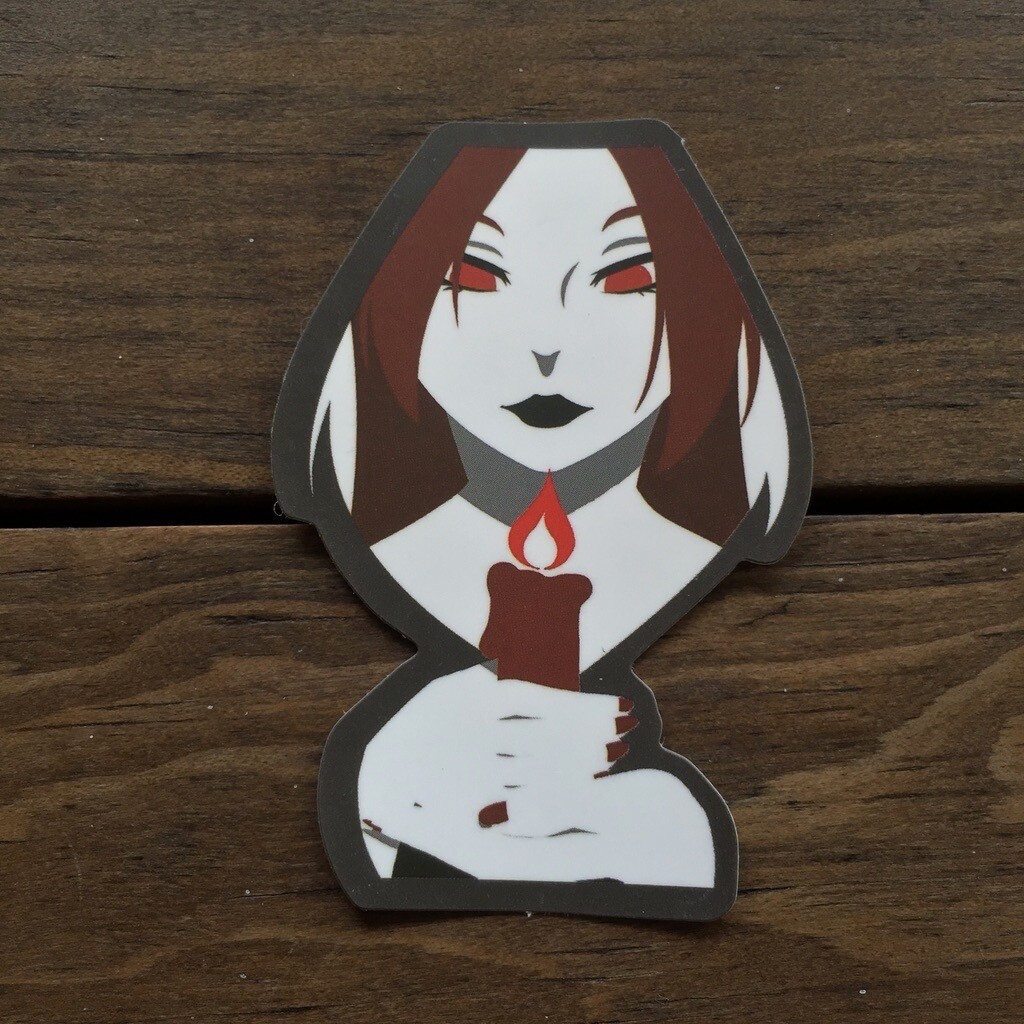 Goth - Chica Vela (STICKER)