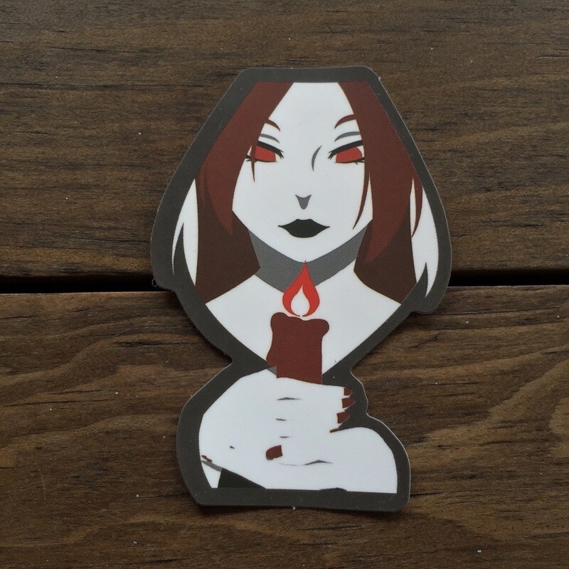 Goth - Chica Vela (STICKER)