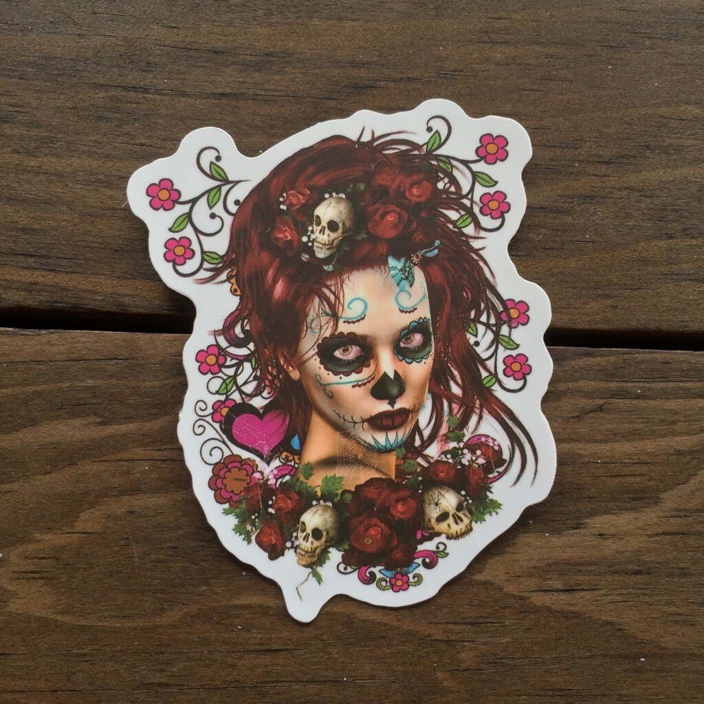 Chica de los Muertos (STICKER)