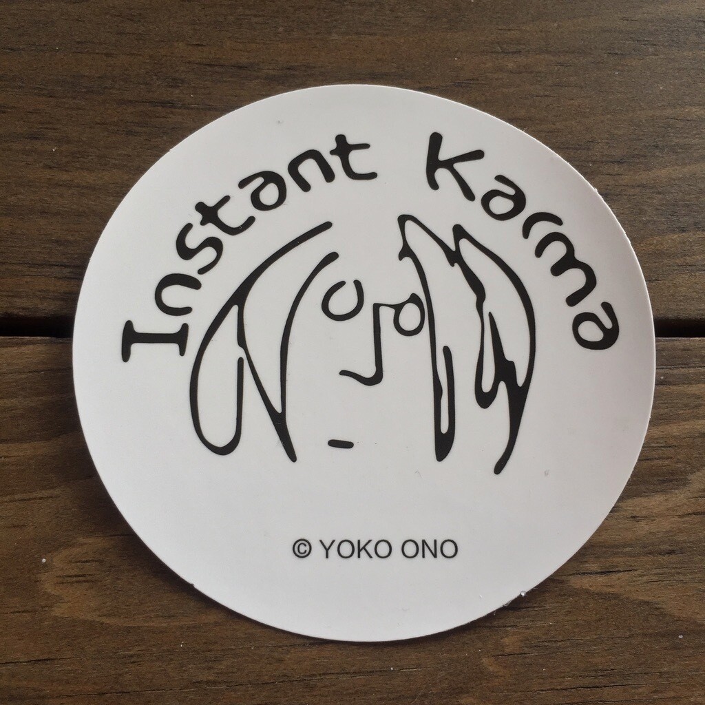 Yoko Ono - Instant Karma (STICKER)