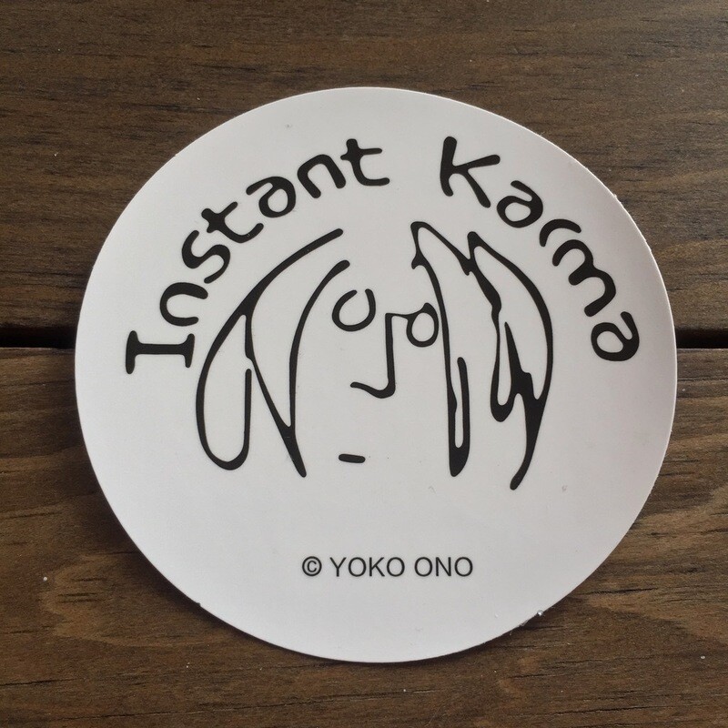 Yoko Ono - Instant Karma (STICKER)