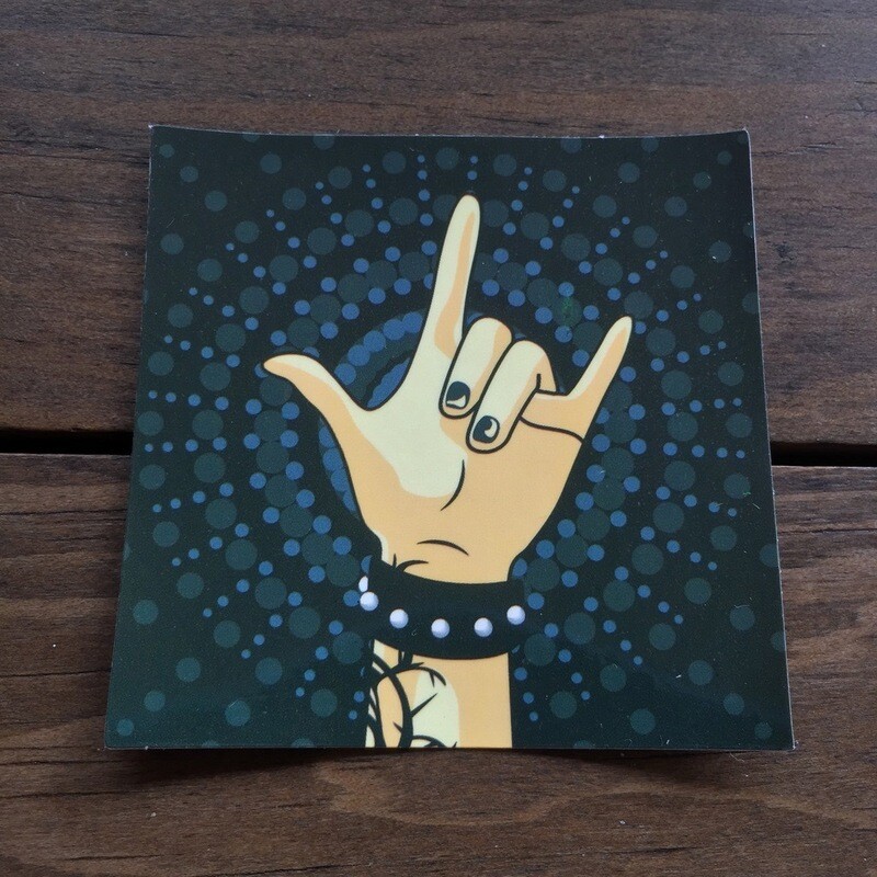 Mano de Rock (STICKER)