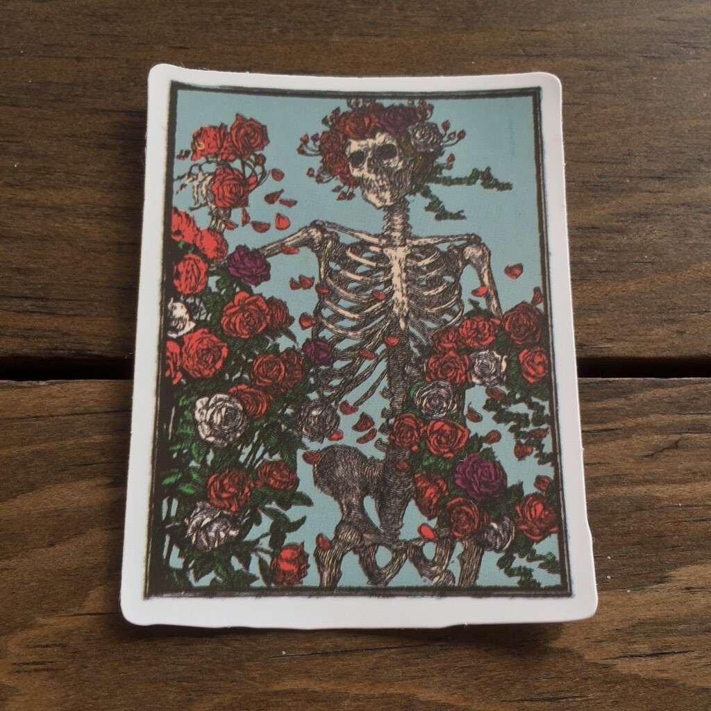 Grateful Dead - Skull &amp; Roses (STICKER)