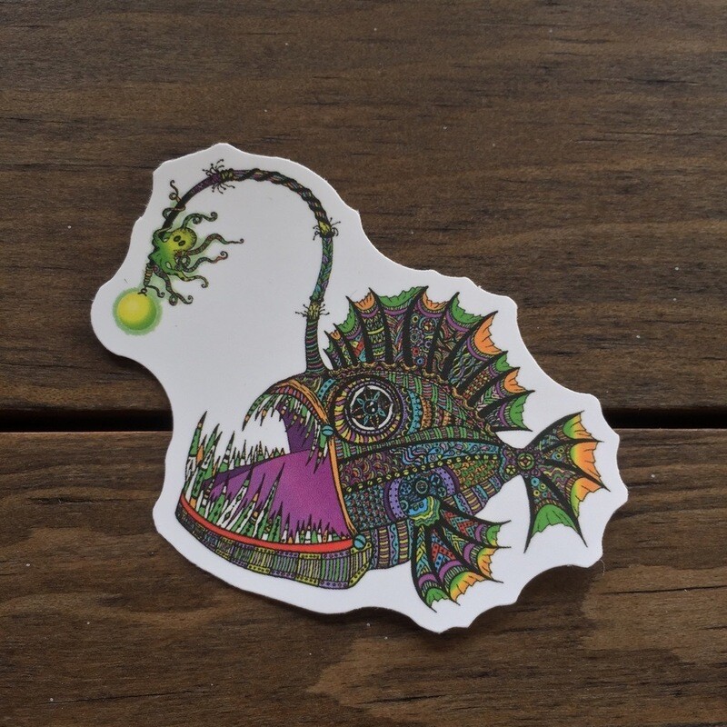 Piraña Psicodélico (STICKER)