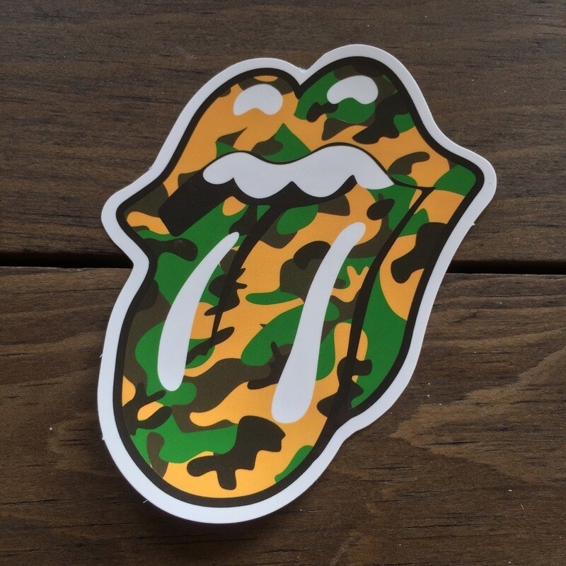 Rolling Stones - Lengua de Camuflaje (STICKER)