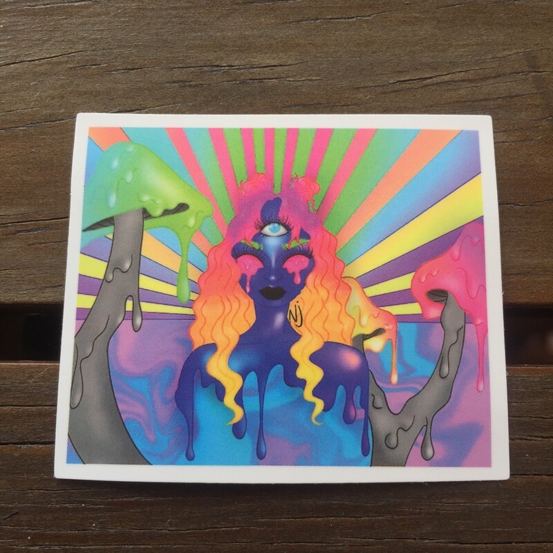 Chica de los Hongos (STICKER)