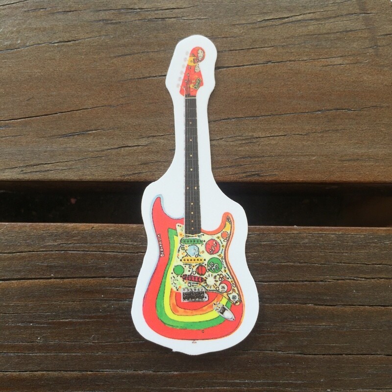 Guitarra Psicodélica (STICKER)